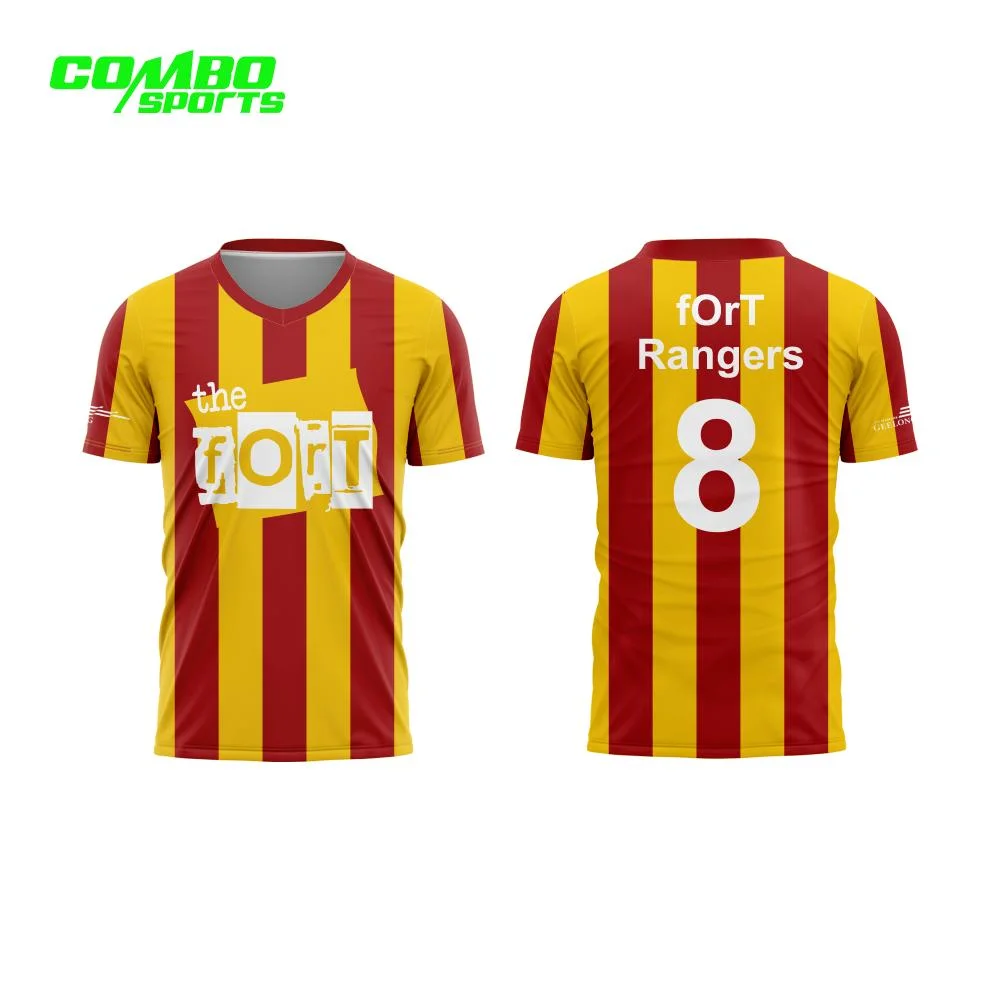 Customized Football Uniform Sublimation Soccer Jersey Repreve Fabric Football Shirt