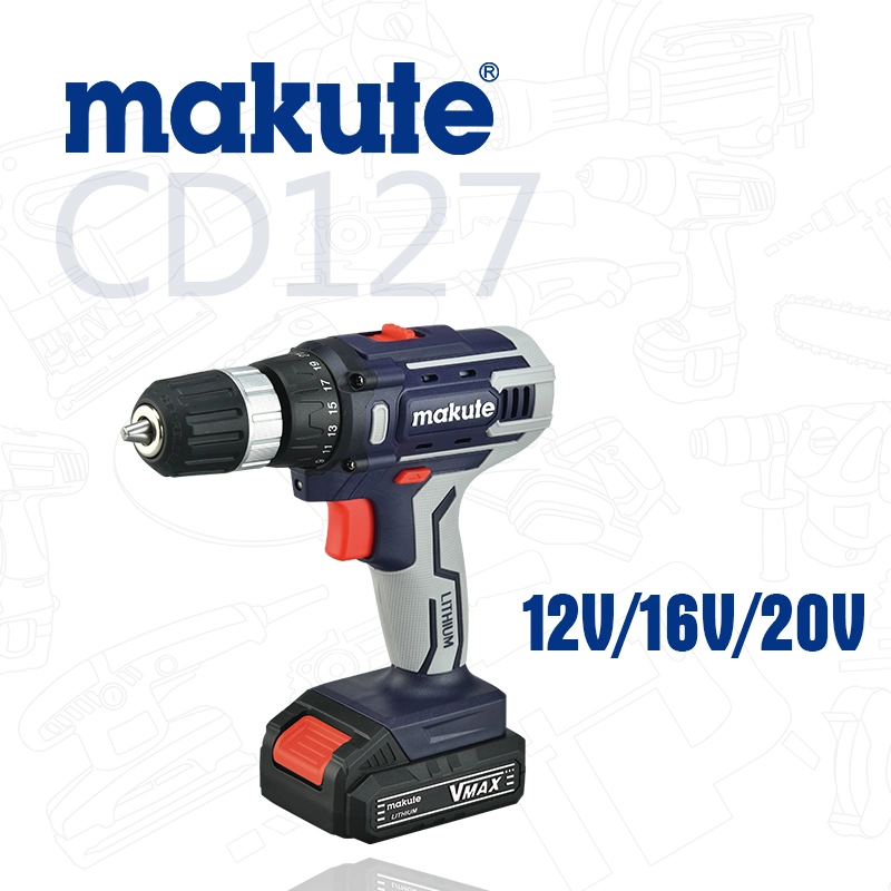 Makute 20V Ensemble d'outils électriques perceuse sans fil 30n. M Perceuses électriques avec 2 piles.