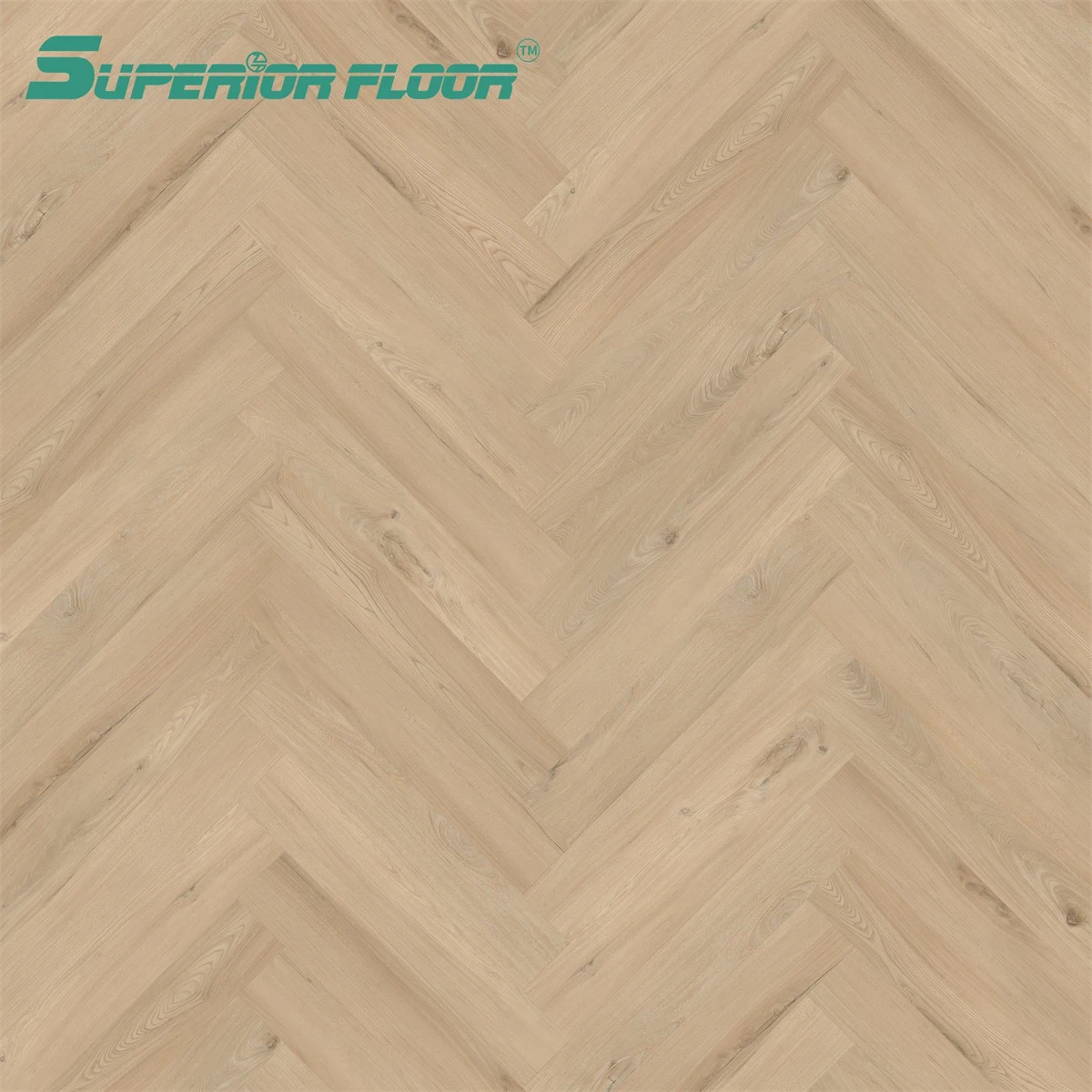 Easy & Quick Installation Lvt PVC Vinyl Herringbone Parquet Floor for Bedroom, Kitchen, Basements