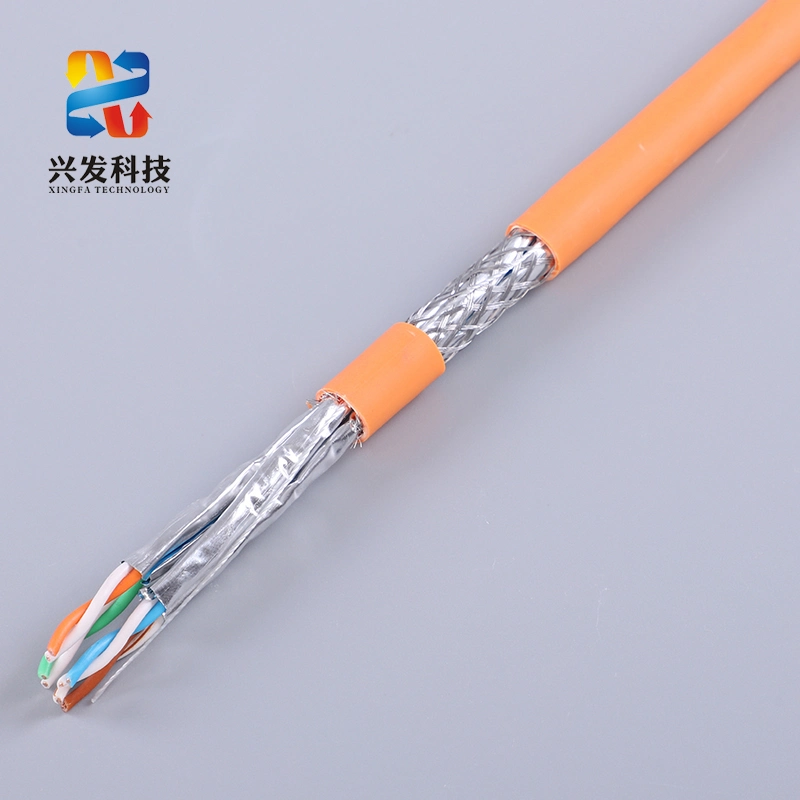 Conducteur cuivre 23 AWG SFTP Cat7 SF/UTP Cat7 PVC/LSZH/PE gaine LAN Câble