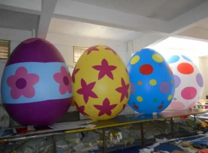 Boyi Easter Festival Event Decoration Colorful Egg Inflatable Model Creative Balloon