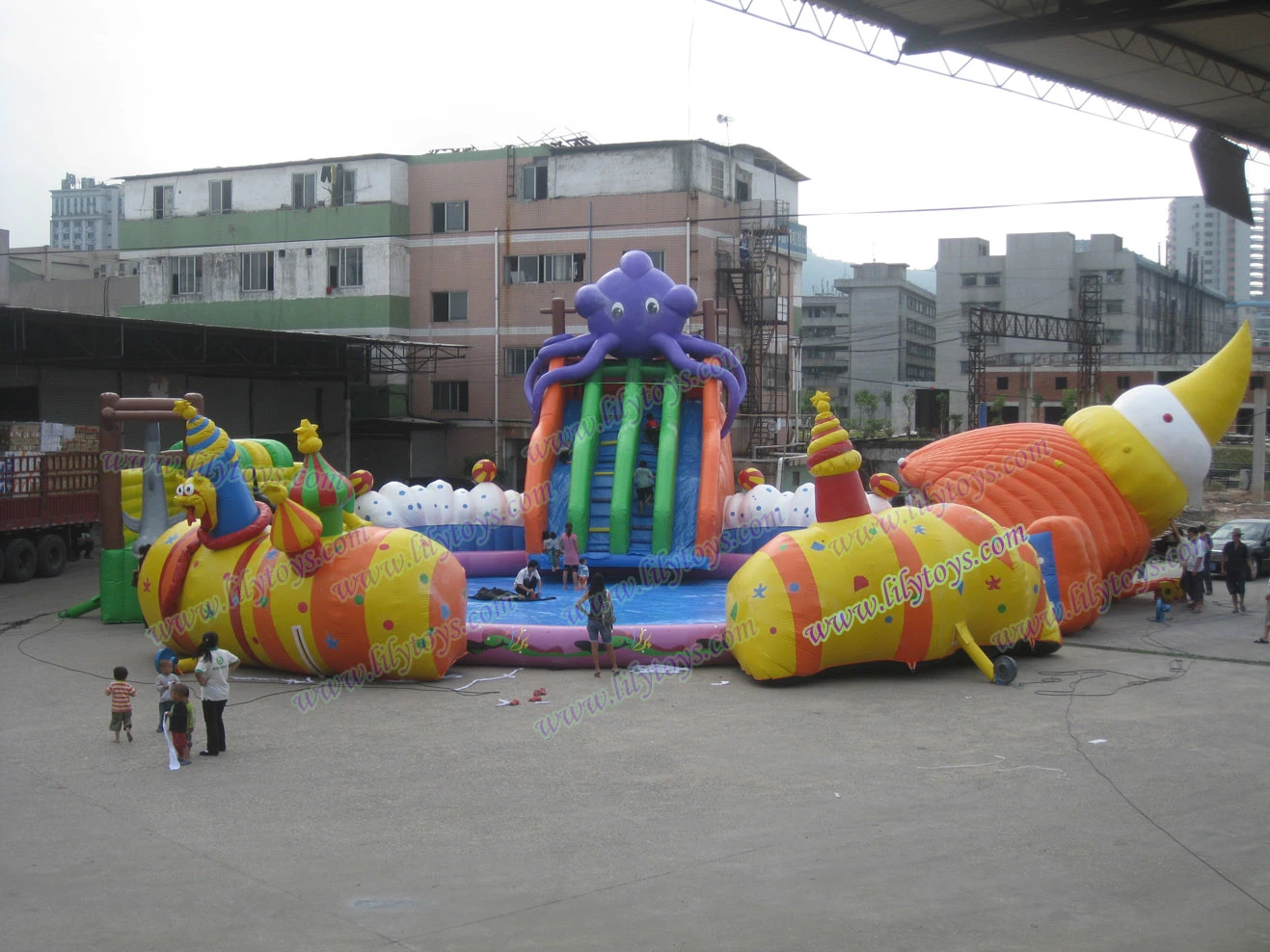 2022 New Design Inflatable Pool Water Park, Inflatable Floating Water Park