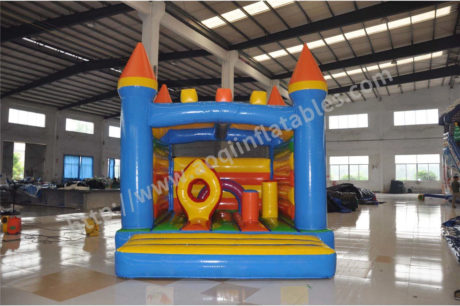 Blue Castle Aufblasbare Bouncer Trampoline