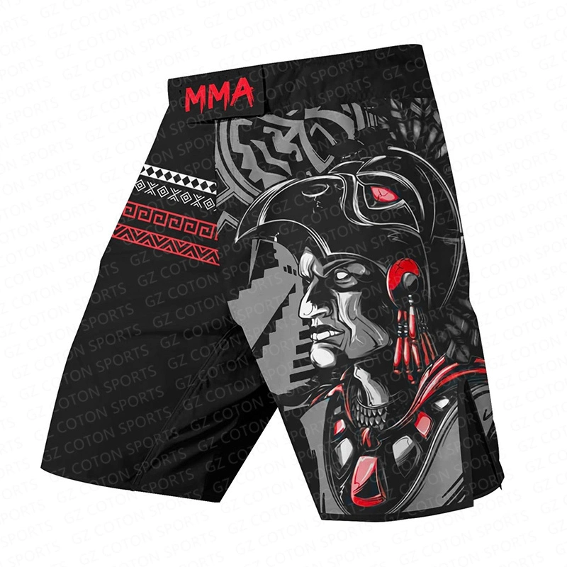 Heat Transfer Printing Polyester Bjj Grappling Fitness Muay Thai Kickboxing No Gi Wear Light Weight Jiu Jitsu Shorts