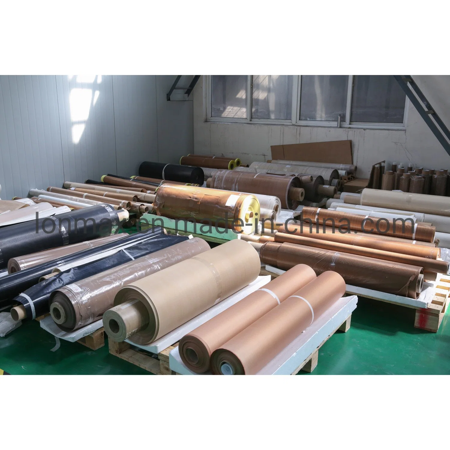 Non Adhesive Fireproof High Temp PTFE Coated Fiberglass Fabric