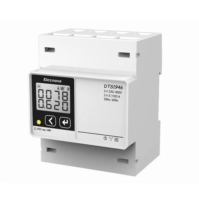 RS485 Comunicação Trifásico DIN Rail Kwh de electricidade do consumo de energia Monitor do Medidor de energia