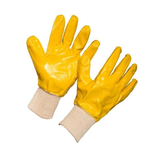 New Oil-Proof Cotton Jersey Liner Nitrile Fully Coated Work Gloves