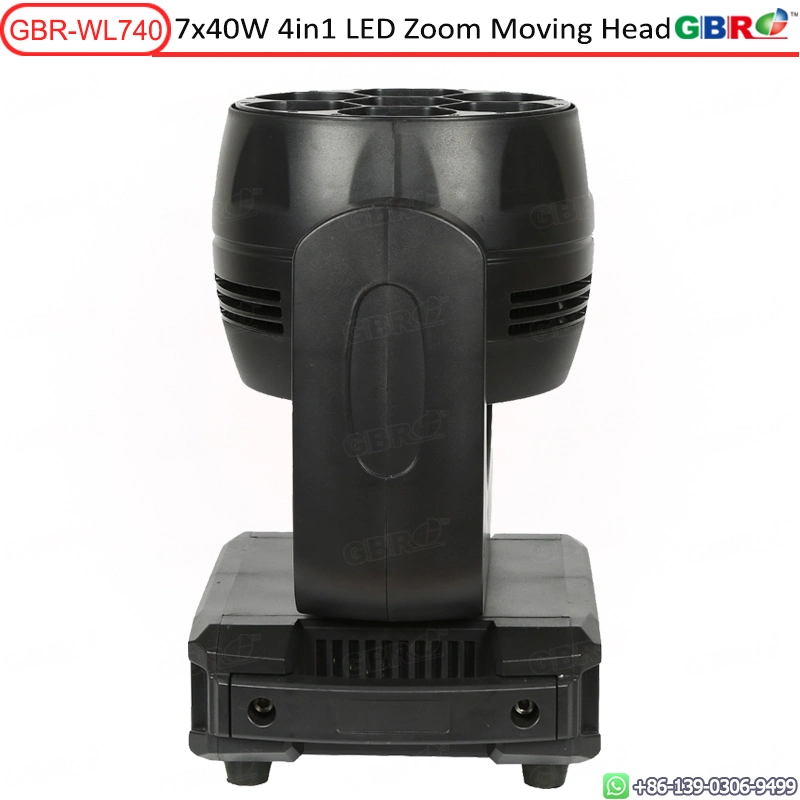 GbR-Wl740 Bühnenbeleuchtung 7X40W Zoom Wash Moving Head LED