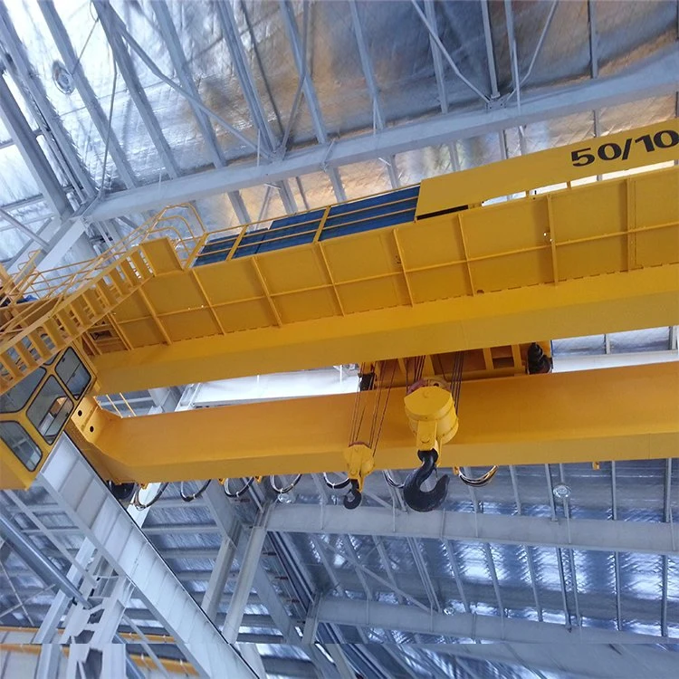 10 Tons Double Girder Overhead Double Beam Travelling Crane with Hoist Trolley