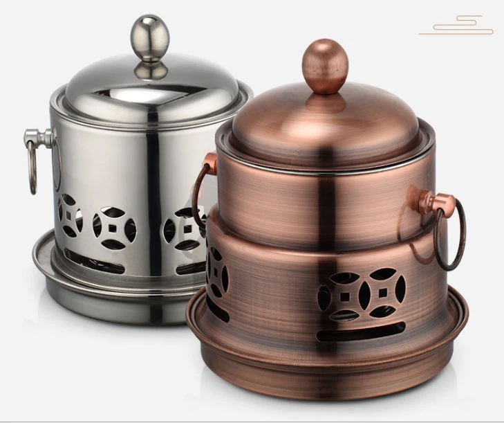 Restaurant Hotel Stainless Steel Round Core Palace Stove Set with Lid Kitchenware