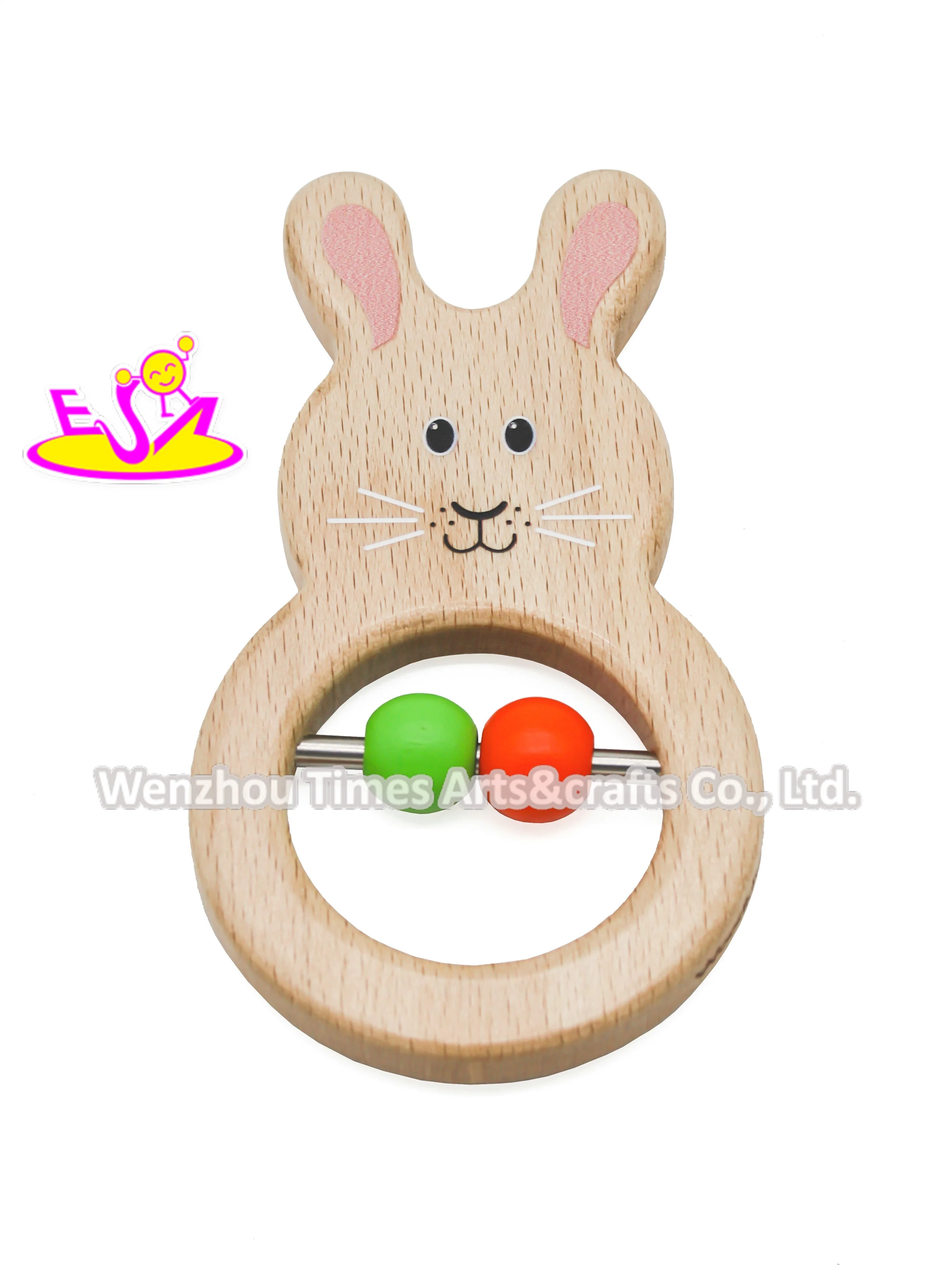 2021 High quality/High cost performance Lovely Wooden Baby Wrist Rattle for Wholesale/Supplier W08K303