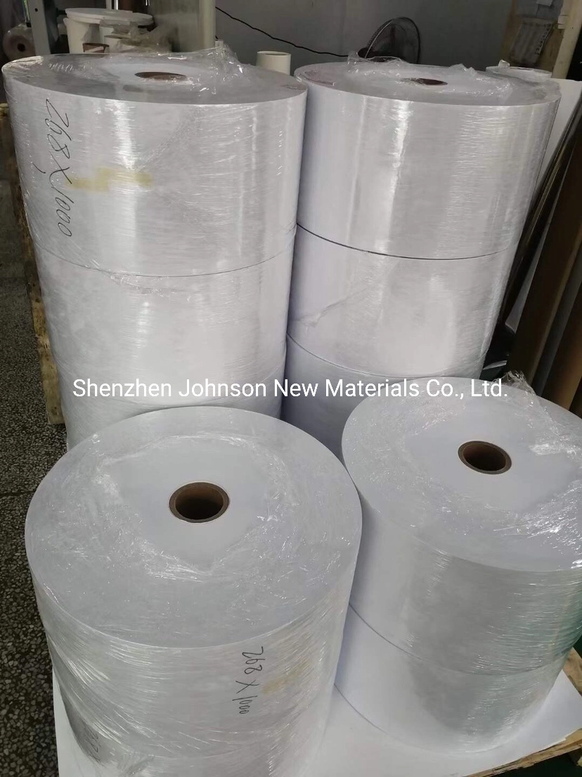 Johnson Self Adhesive Coated Semi Gloss Paper Jumbo Roll Label Material for Barcode Label Sticker