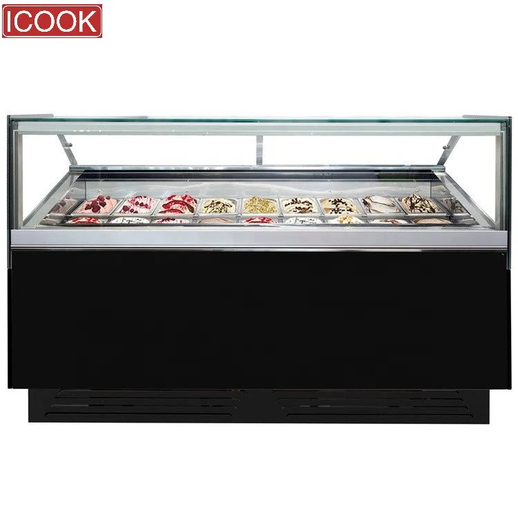 Economic Section High Output Good Quality Commercial Freezer Display Counte for Hard Ice Cream Cabinet Price