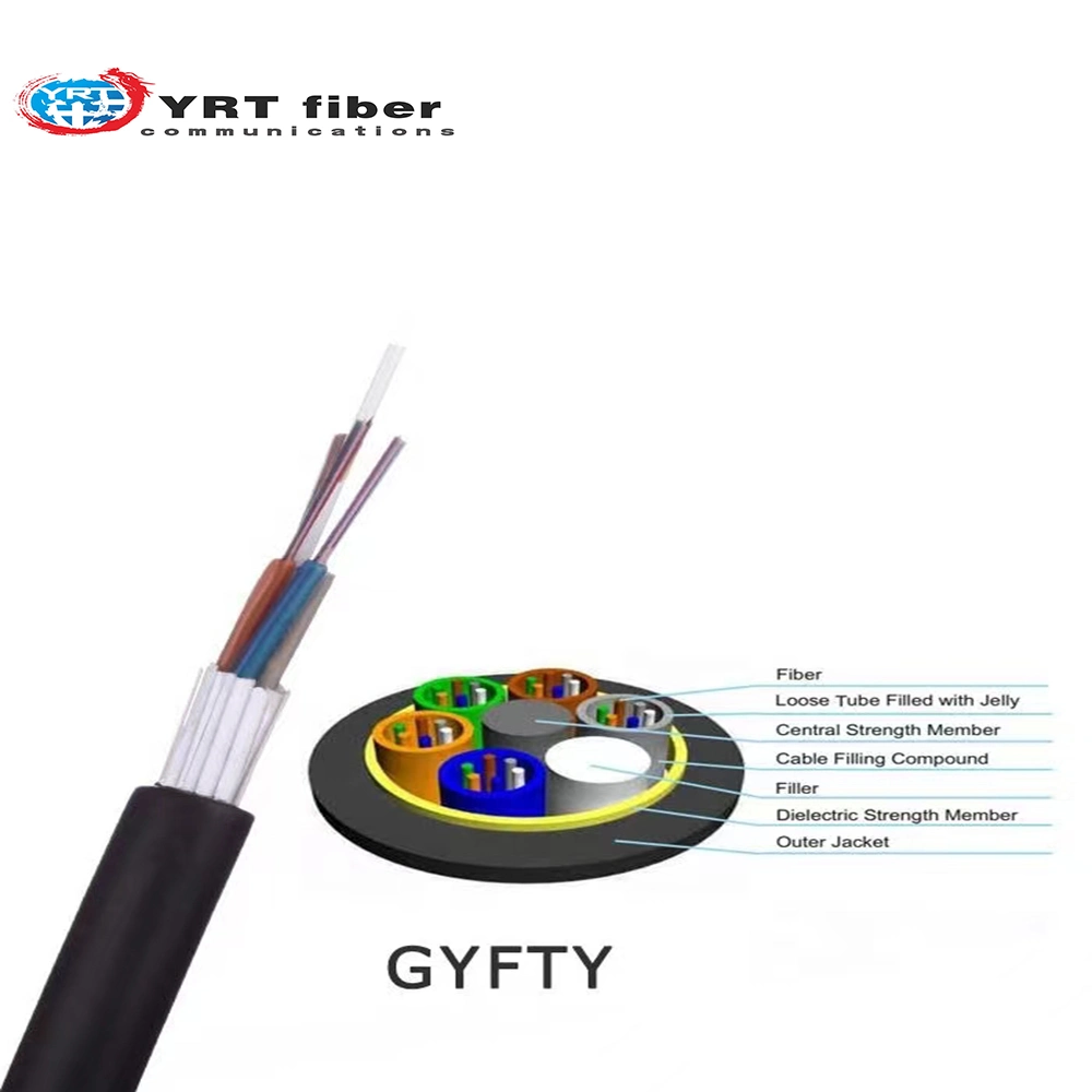 2-Core Outdoor Non-Metallic GYFTY Power Duct Non-Metallic Optical Fiber