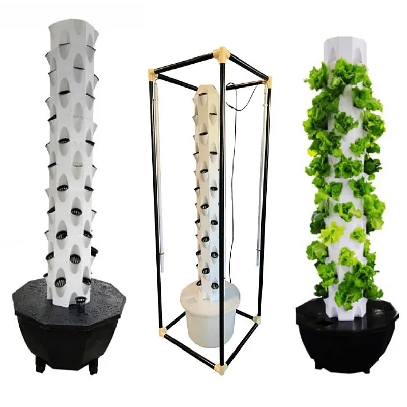 Hydroponic System Vertikal Growtower für Salat Gemüse Aeroponics wachsen