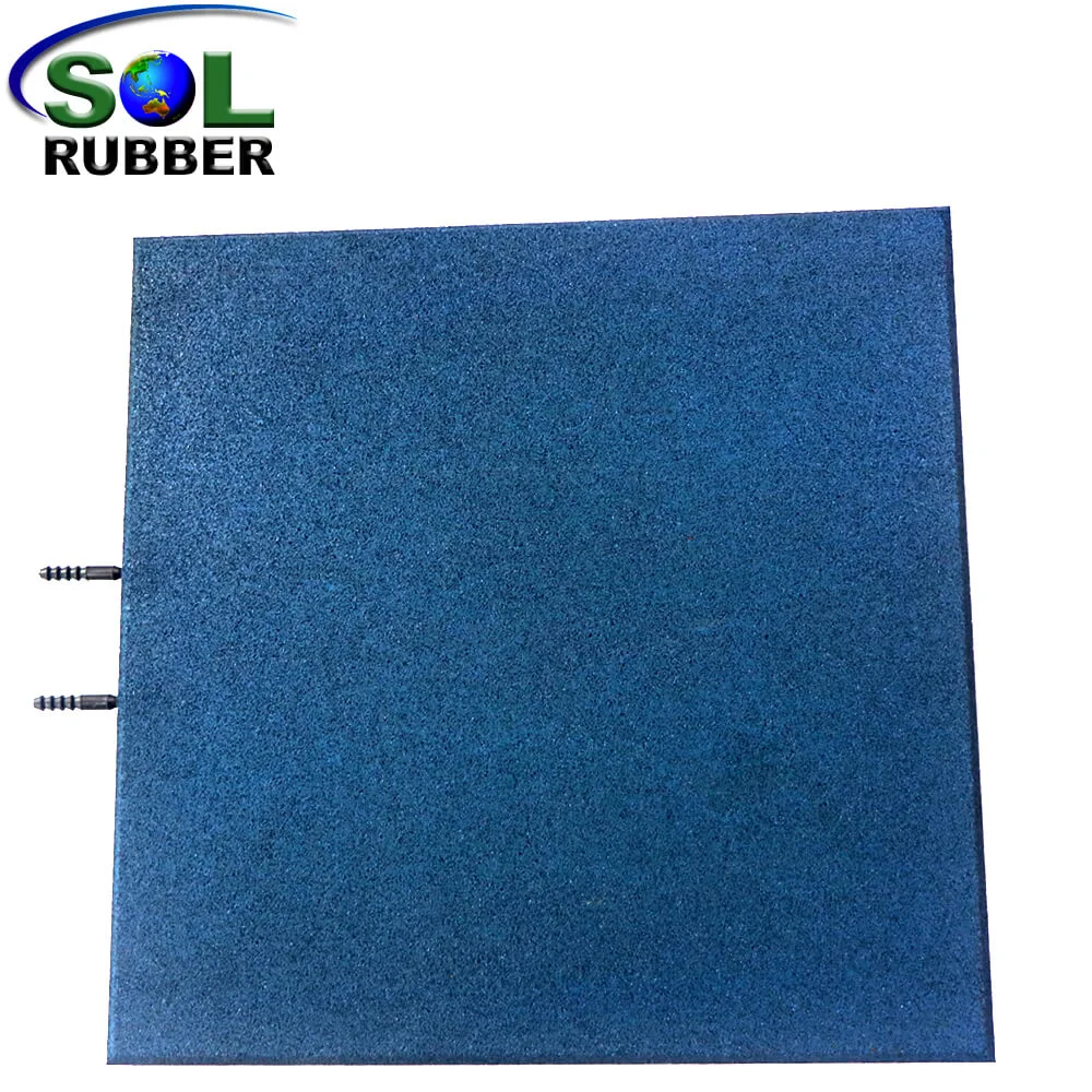 Sol Rubber Safety Protection Outdoor Playground Floor Tile Rubber Mat