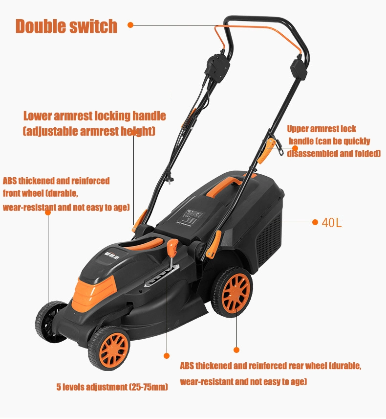 Agricultural Farm Self-Propelled Hand Push Electric Lawnmower