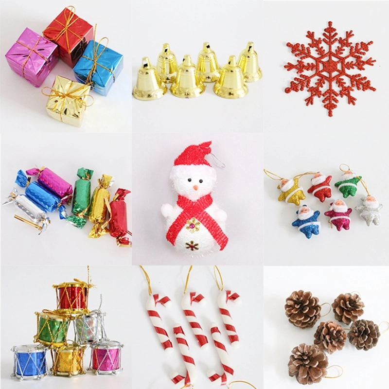 Рождественская ёлка украшения сделай сам Кулон Аксессуары Santa Claus Snowflake Candy Подарочная коробка
