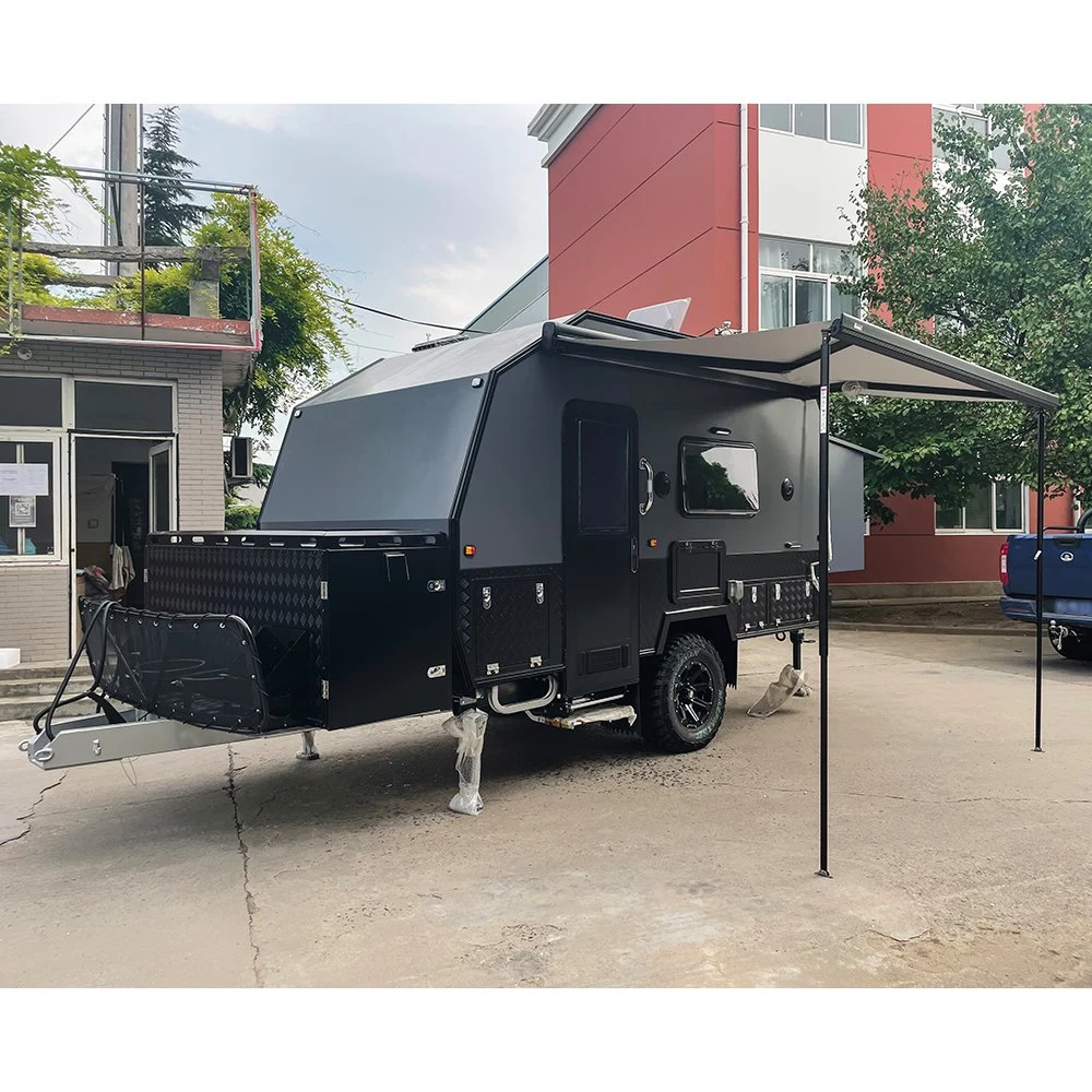 13FT off road Trailer de dobragem Camper deslize para fora a caravana do reboque de caravana