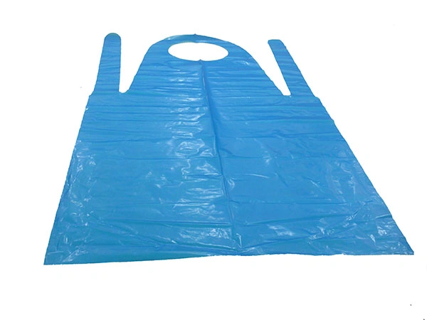 Thick Plastic Reusable Medical Food Service Disposable Apron Plastic Waterproof Protective Disposable with Pockets on Roll