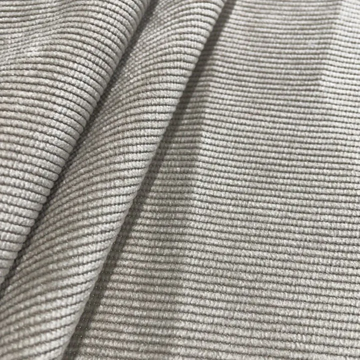 Soft Brushed Microfiber Corduroy Fabric: 100% Polyester, Plain Woven, 16W, for Garment & Home Textile