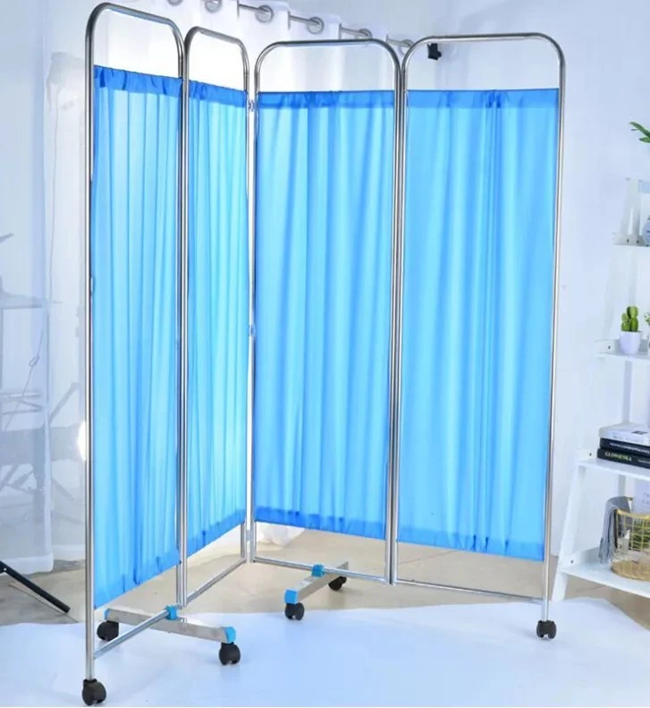 Wholesale/Supplier Different Colors 4 Folding Medical Hospital Bedside 3 Screen