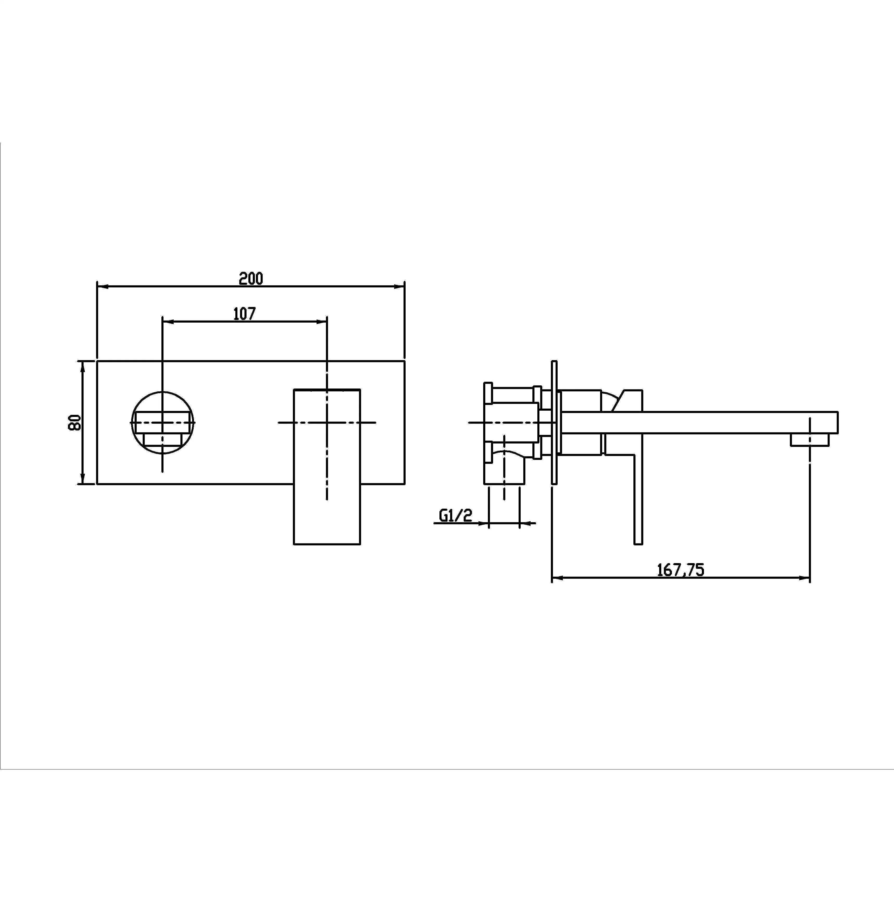 Bad-Bad-Bad-Mixer Mit Einem Hebel, Duschmischer Duschhahn Waschtisch-Mixer (Hz25 1702/1702A)