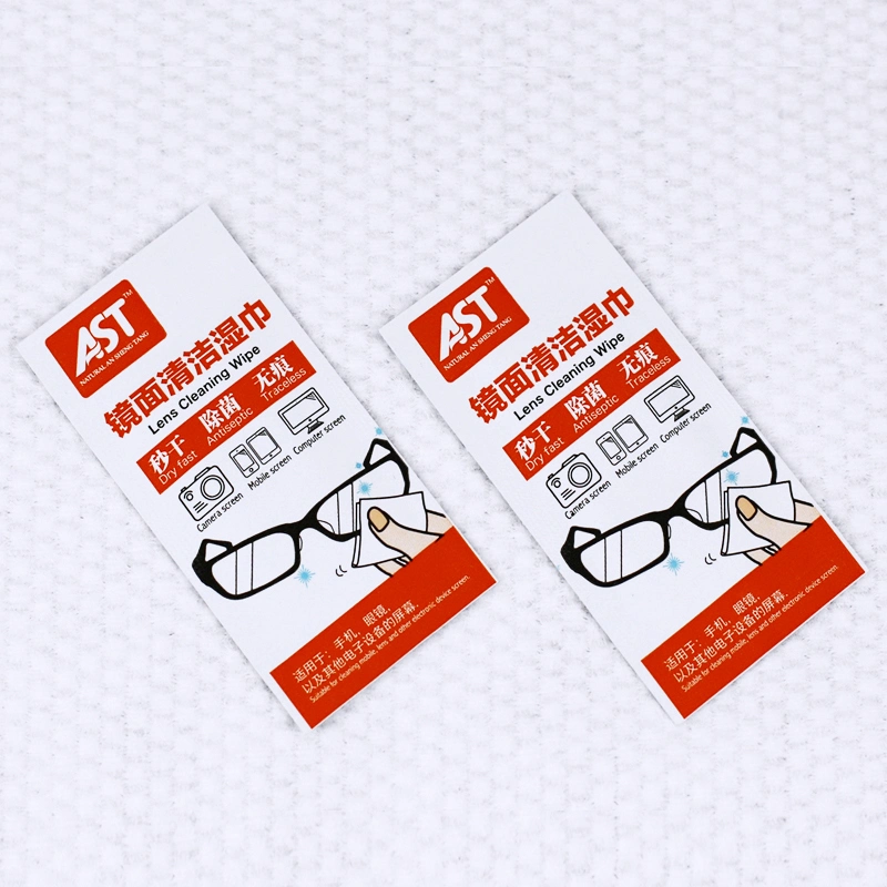 Anti Fog Disposable Computer Screen Mobile Single Sachet Lens Cleaning Wet Wipe