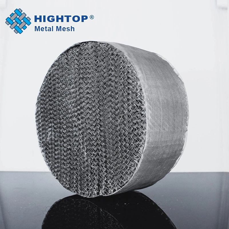 High Effectiveness Round Metal Wire Mesh Gauze Structured Packing for Absorption Towers