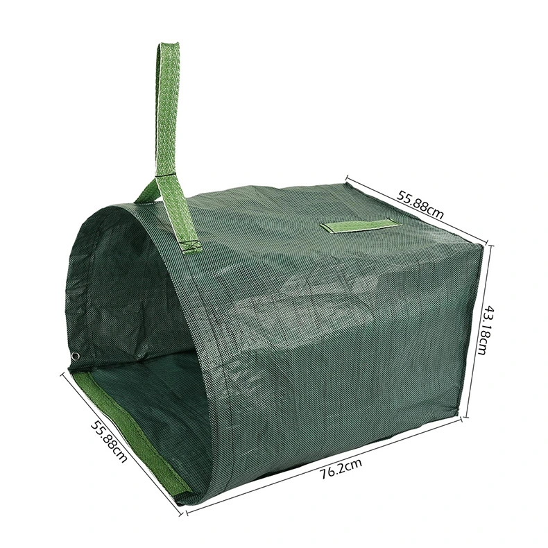 3 Packs Collapsible 72 Gallons Garden Leaf Waste Bag Garden Rubbish Can