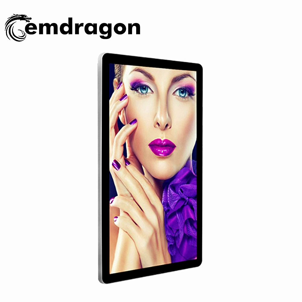 49 Inch Ultra-Thin Wall Mount Digital Signage LCD Monitor with AV Input LCD Digital Signage LCD Video Wall with Narrow Bezel 7.3mm Sales Offices