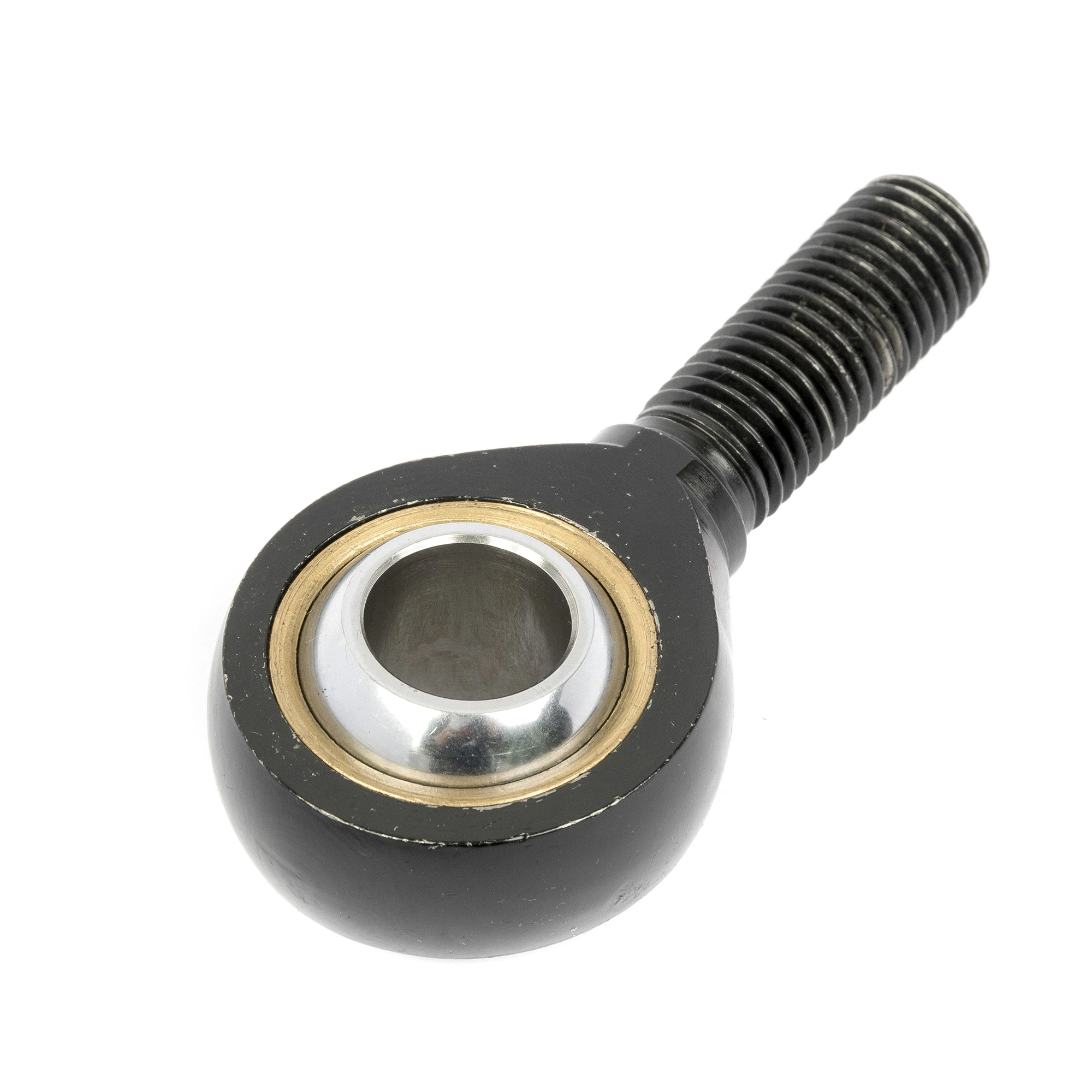 Rod End Lubricated PTFE with Black Finished Main Body and Bearing Steel Eye Ball