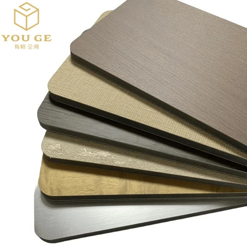 Bamboo Fiber Interior Factory Supply Clad Mold Composite Fireproof Wood Veneer Wall Panels Contemporary Sheet