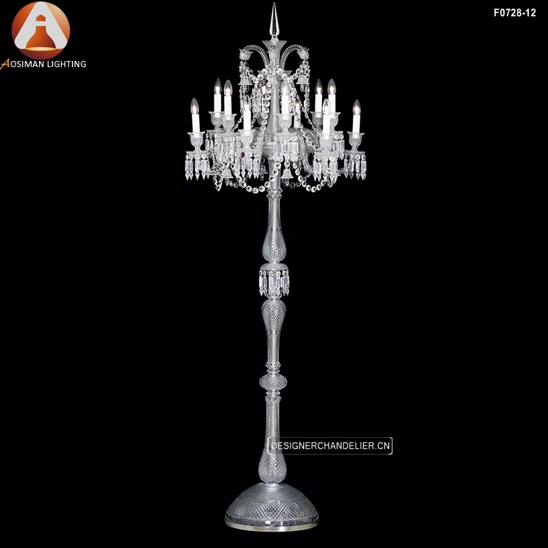 12 Light Chandelier Floor Lamp