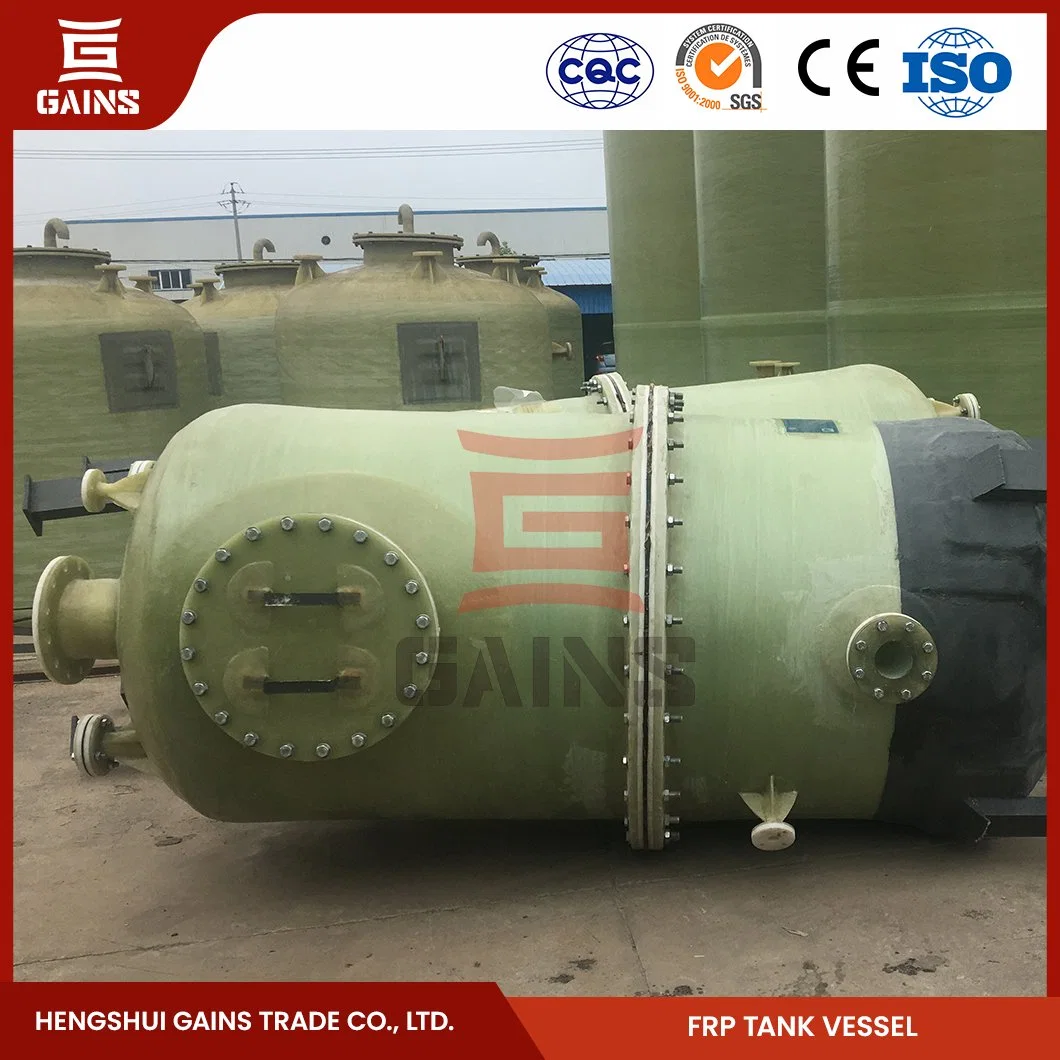 Tanque de presión de FRP ganancias de 250 galones de fabricación del tanque de propano de depósito de Equipos de Almacenamiento de Productos Químicos de China