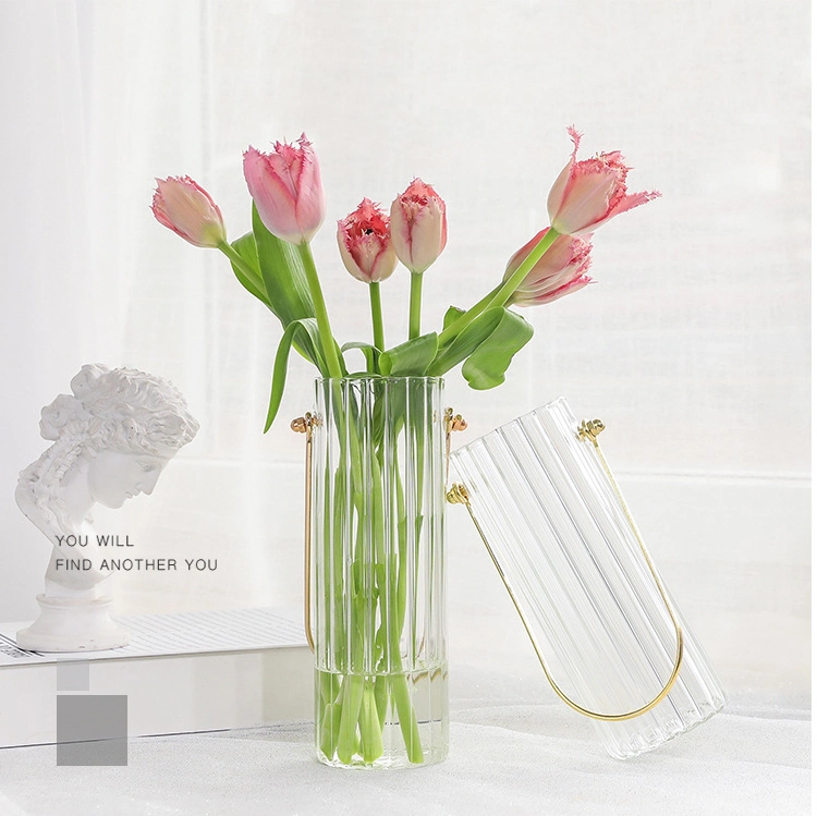 Страны Северной Европы простой Hand-Held стекла изображение большего размера гостиной украшено цветами вазы из стекла украшения