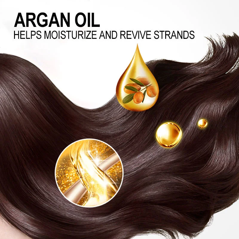 Pure Minerals Natural Moroccan Argan Oil Castor Oil Anti Loss Hair Shampoo