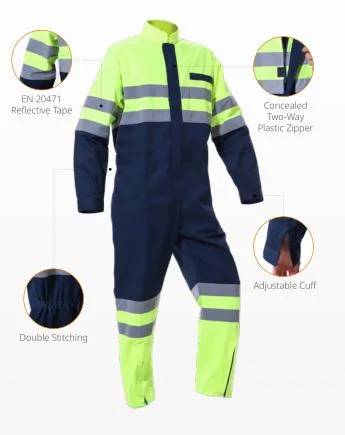 Manufacturer 100% Cotton Tc CVC Security Workwear with Fr Flame Retardant Fabric