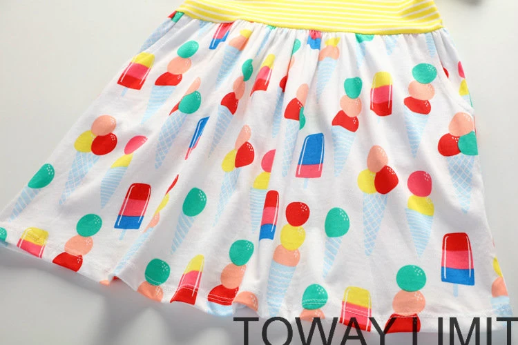 Cute Dots Balloon Gril's Dress Kids Summer Clothing