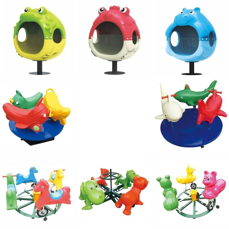 Qdzy004 Carousel Children Merry Go Round Garden Games Non Power Outdoor Equipment