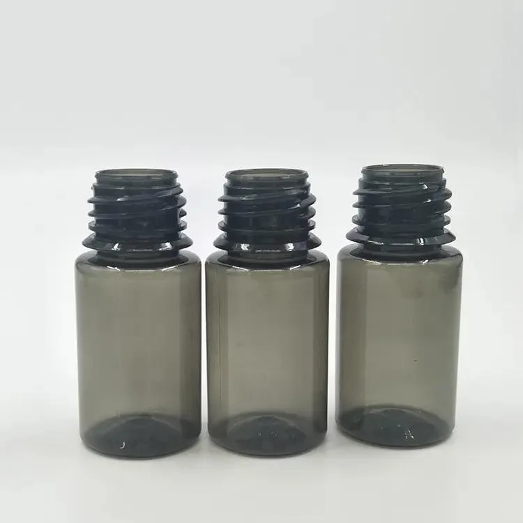 Empty 30ml V3 Pet Fat Clear Black Bottle