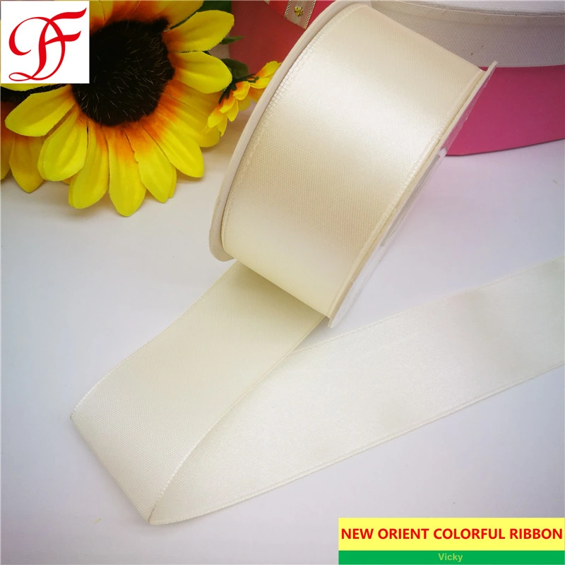 Polyester Double/Single Side Satin Ribbon with Paper Flange+Plastic Core