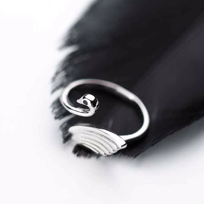 New Simple Style Swan Adjustable Yarn Guide Animal Ring