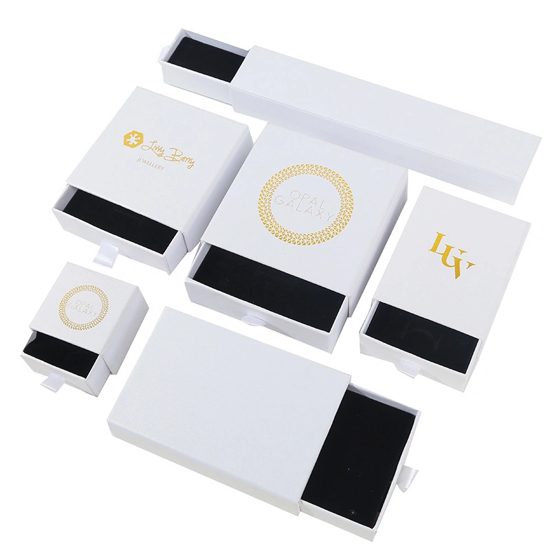 China Großhandel/Lieferant Stock Custom Logo Folie Make-Up / Ring / Uhr / Halskette / Armband Schmuck Schmuck Set Verpackung Karton Papier Weihnachten Geschenkbox