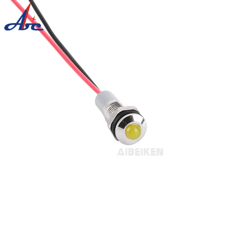 12V LED Sell Like Hot Cakes Plastic Indicator Light 8mm Mini Size Red Green signal Lamp