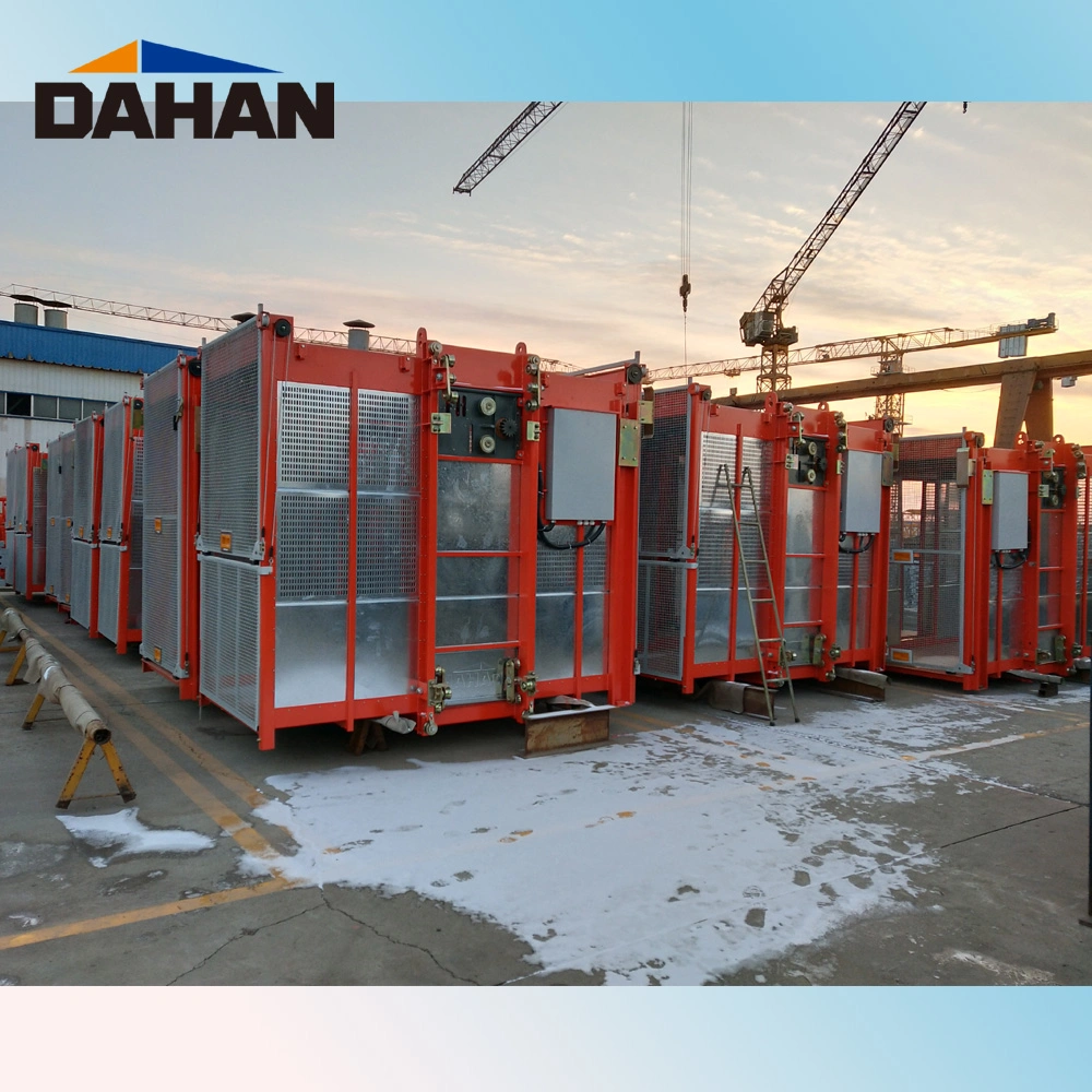 Sc200/200 Two-Motor Construction Building Hoist for Construction Site with 33m/Min Speed