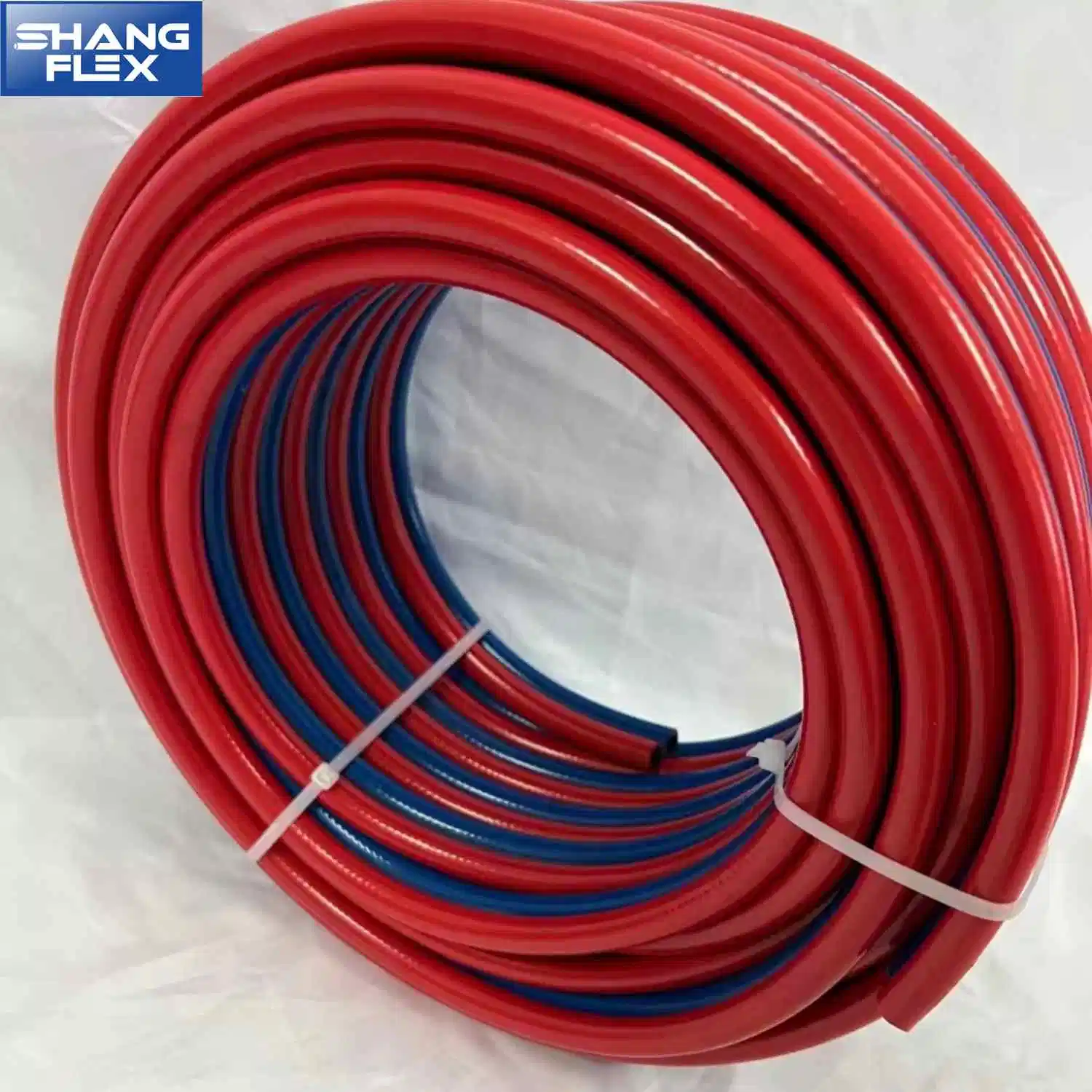 Blue/Green/Red Synthetic Rubber Tube PVC Twin Welding Hose