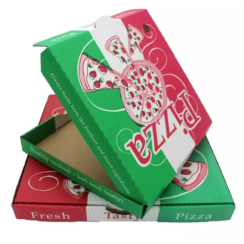 Cheap Corrugated Packaging Pizza Custom Printed Takeaway Brown Pizza Box