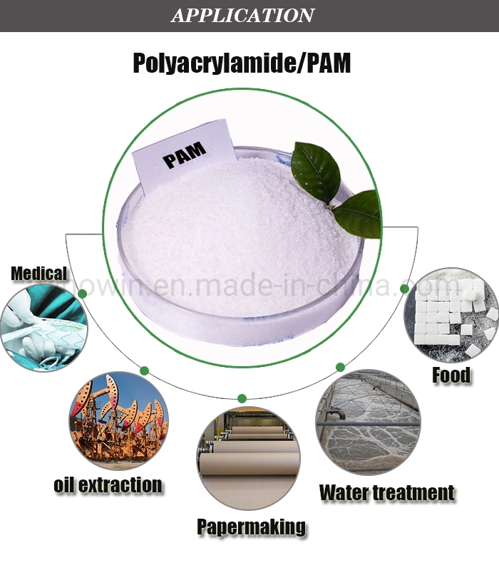 Produits chimiques de traitement de l'eau agent de floculation Polyacrylamide anioniques cationiques non ioniques PAM