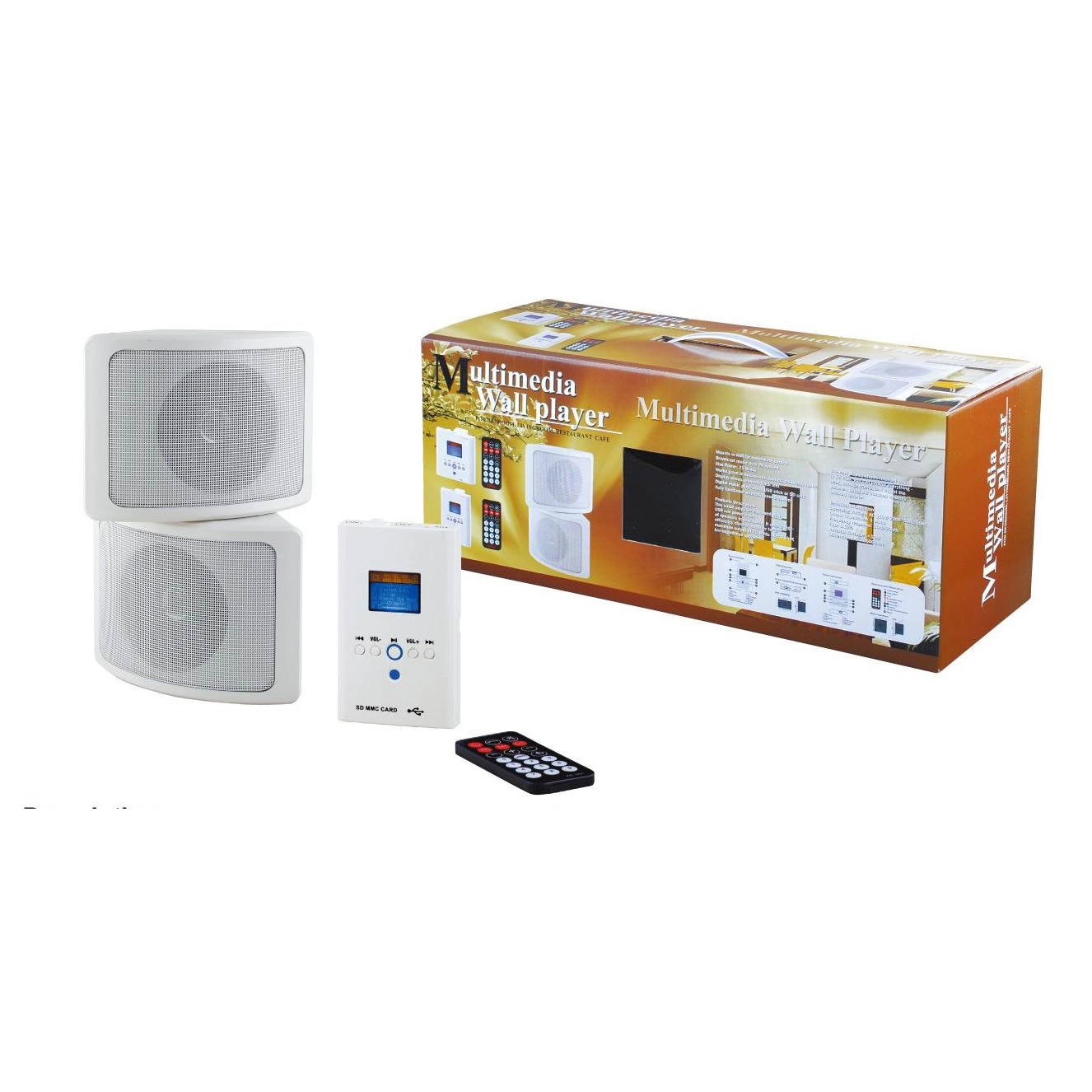 Bluetooth Wall Player PA Background Music System with Small Amplifier (1215)